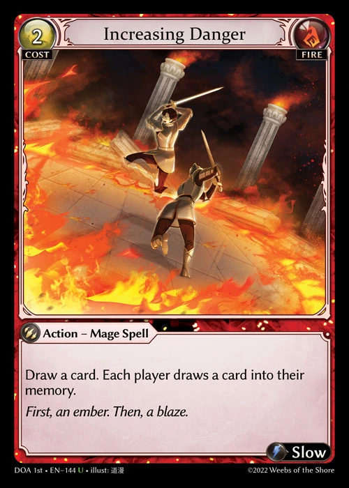 Increasing Danger &mdash; Grand Archive TCG card
