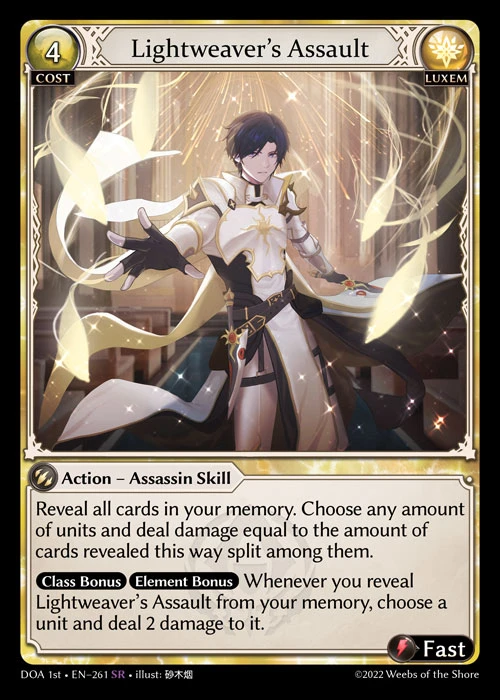 Lightweaver's Assault &mdash; Grand Archive TCG card