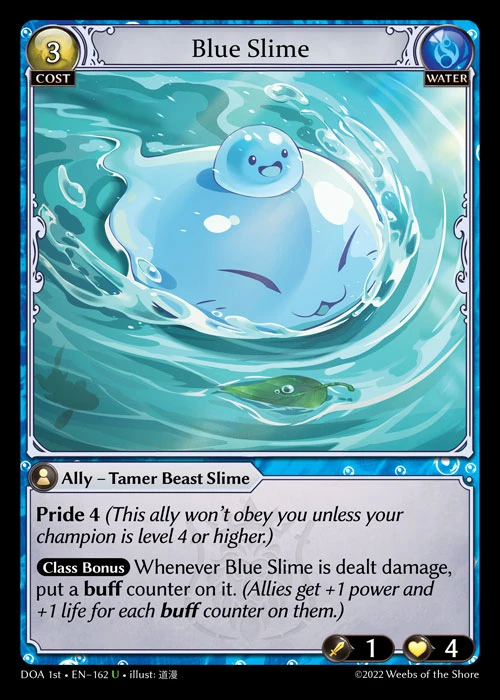 Blue Slime &mdash; Grand Archive TCG card
