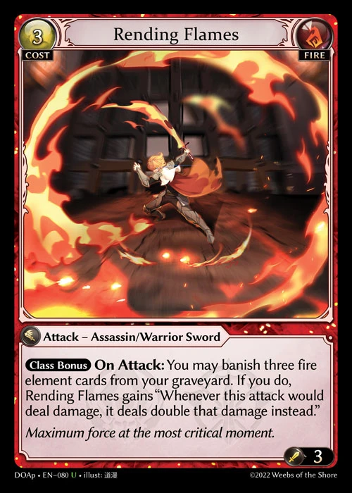 Rending Flames &mdash; Grand Archive TCG card
