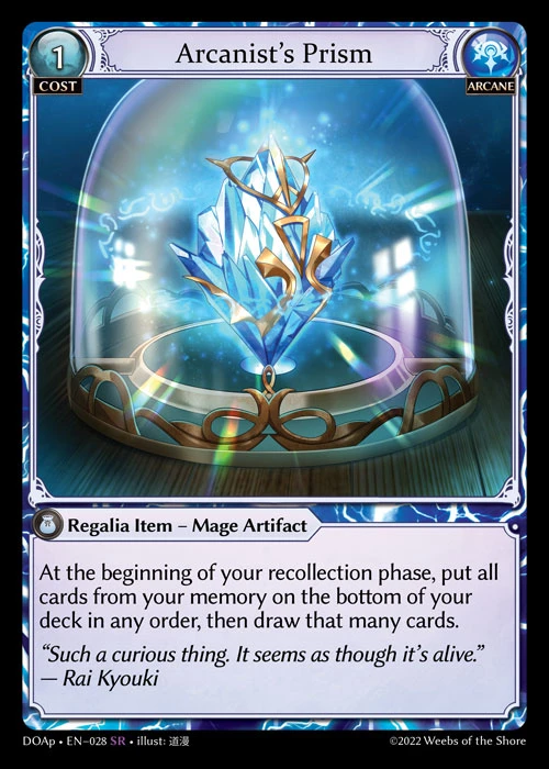 Arcanist's Prism &mdash; Grand Archive TCG card