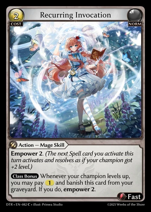 Recurring Invocation &mdash; Grand Archive TCG card
