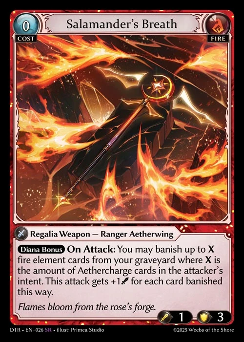 Salamander's Breath &mdash; Grand Archive TCG card