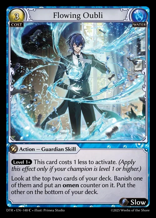 Flowing Oubli &mdash; Grand Archive TCG card