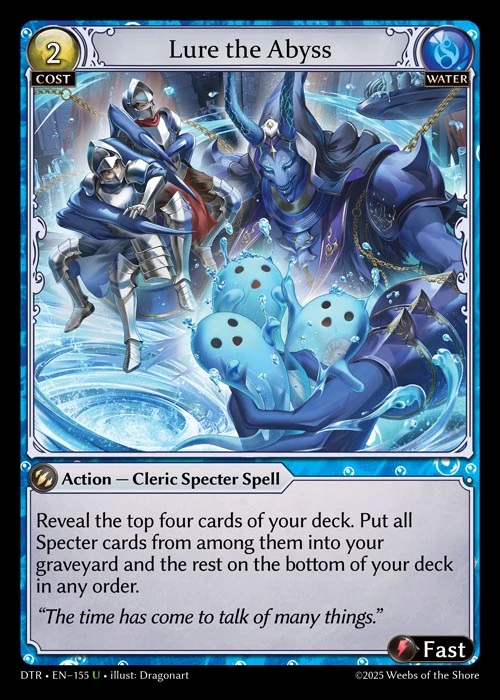 Lure the Abyss &mdash; Grand Archive TCG card