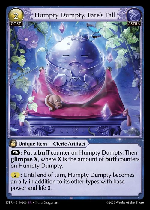 Humpty Dumpty, Fate's Fall &mdash; Grand Archive TCG card