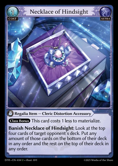 Necklace of Hindsight &mdash; Grand Archive TCG card