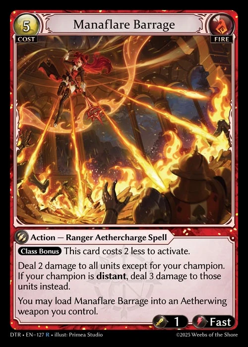 Manaflare Barrage &mdash; Grand Archive TCG card