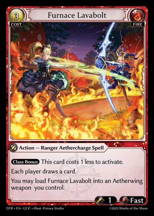 Furnace Lavabolt &mdash; Grand Archive TCG card
