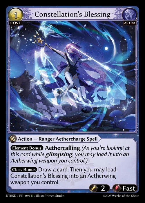Constellation's Blessing &mdash; Grand Archive TCG card