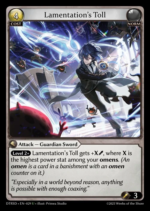 Lamentation's Toll &mdash; Grand Archive TCG card