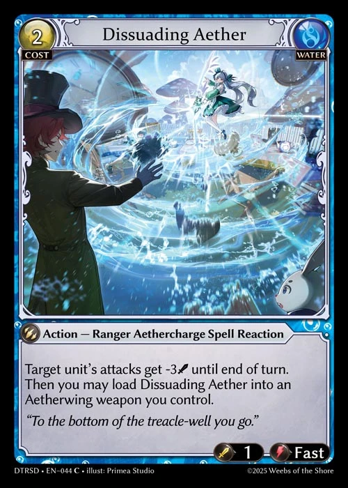 Dissuading Aether &mdash; Grand Archive TCG card