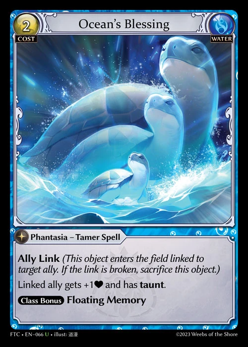 Ocean's Blessing &mdash; Grand Archive TCG card