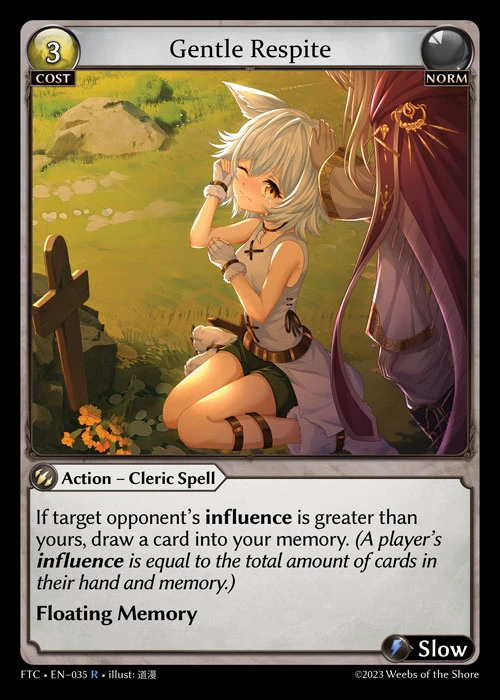 Gentle Respite &mdash; Grand Archive TCG card