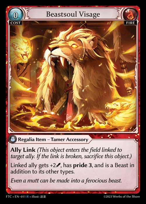 Beastsoul Visage &mdash; Grand Archive TCG card