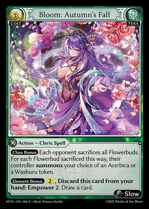 Bloom: Autumn's Fall &mdash; Grand Archive TCG card