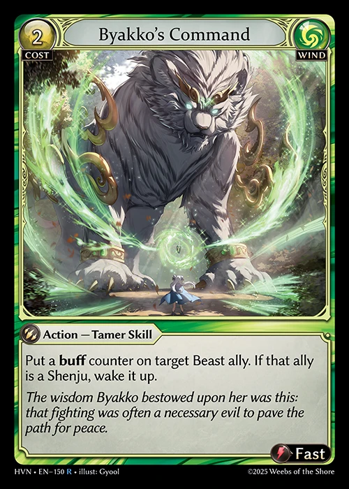 Byakko's Command &mdash; Grand Archive TCG card