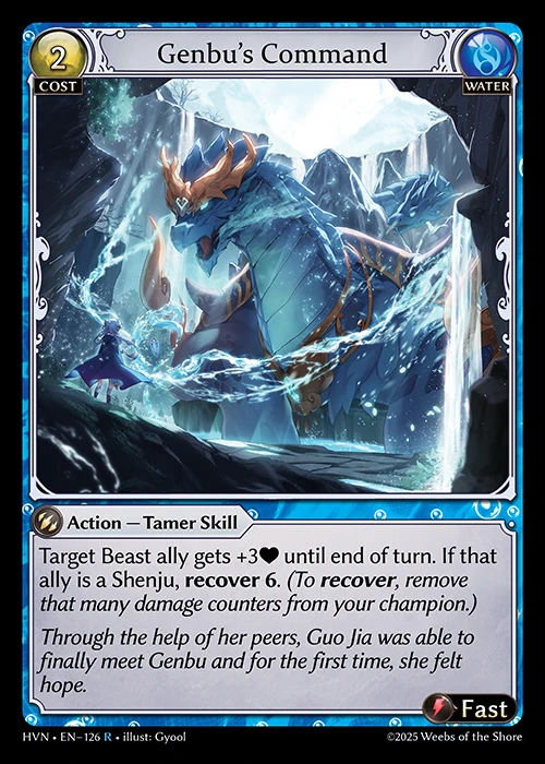 Genbu's Command &mdash; Grand Archive TCG card