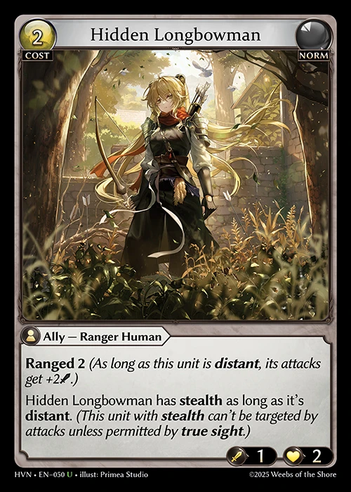 Hidden Longbowman &mdash; Grand Archive TCG card