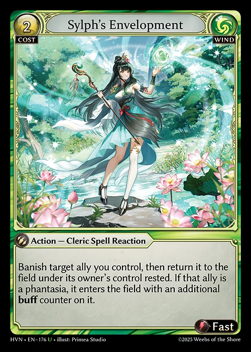 Sylph's Envelopment &mdash; Grand Archive TCG card