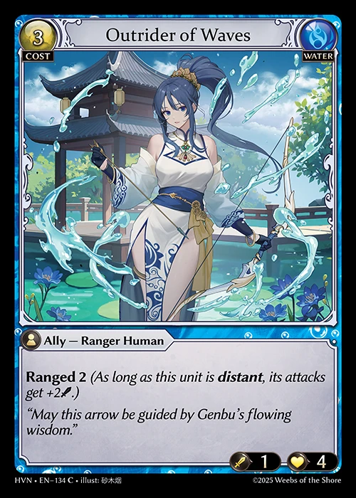Outrider of Waves &mdash; Grand Archive TCG card