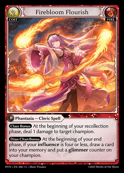 Firebloom Flourish &mdash; Grand Archive TCG card