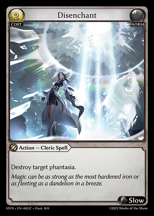 Disenchant &mdash; Grand Archive TCG card