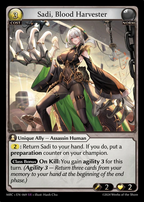Sadi, Blood Harvester &mdash; Grand Archive TCG card