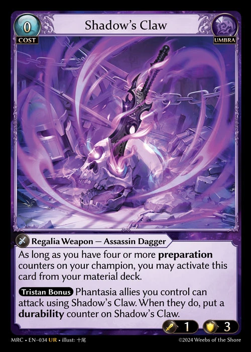 Shadow's Claw &mdash; Grand Archive TCG card