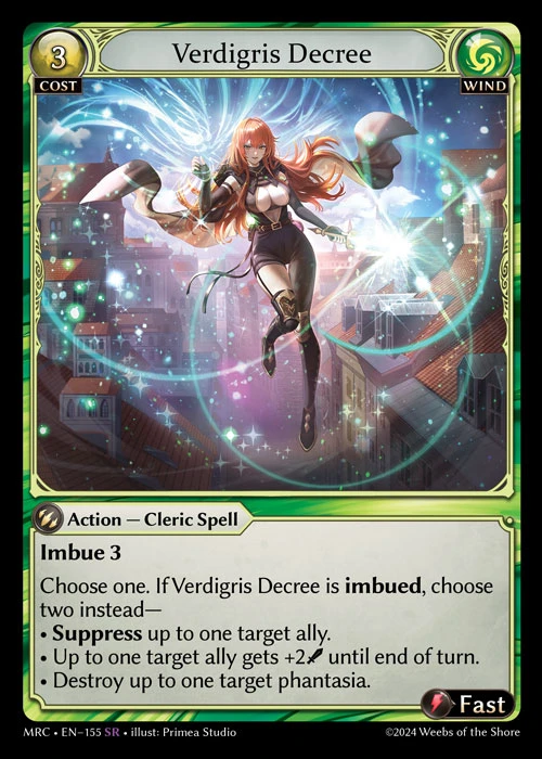 Verdigris Decree &mdash; Grand Archive TCG card