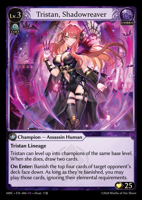 Tristan, Shadowreaver &mdash; Grand Archive TCG card