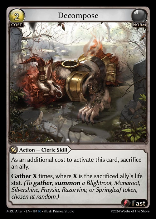 Decompose &mdash; Grand Archive TCG card