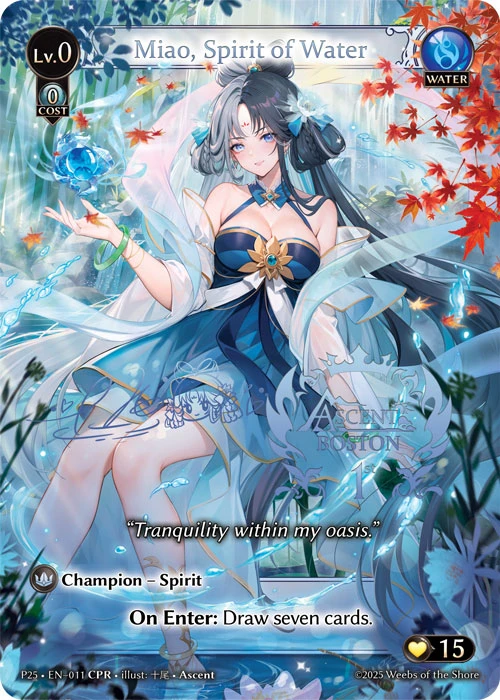 Miao, Spirit of Water &mdash; Grand Archive TCG card