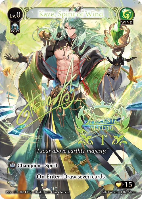 Kaze, Spirit of Wind &mdash; Grand Archive TCG card