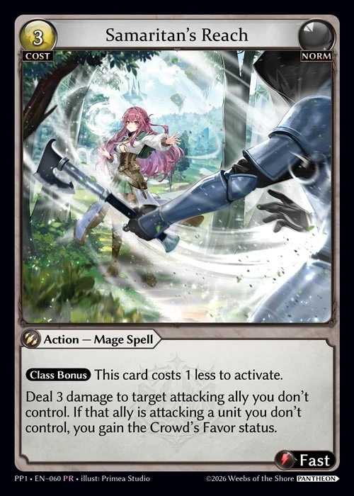 Samaritan's Reach &mdash; Grand Archive TCG card