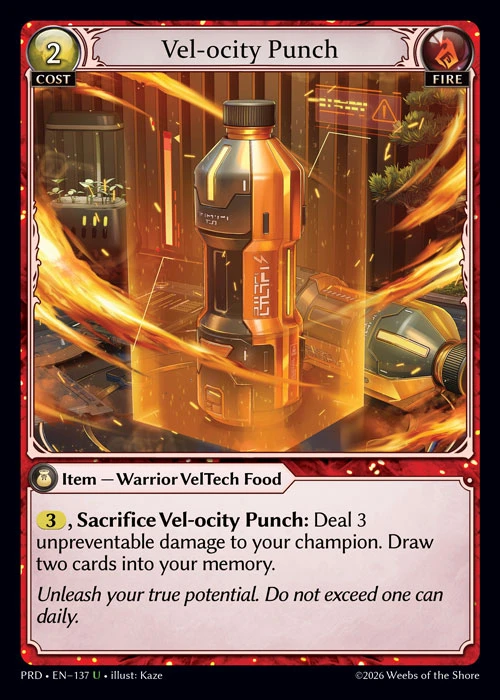 Vel-ocity Punch &mdash; Grand Archive TCG card