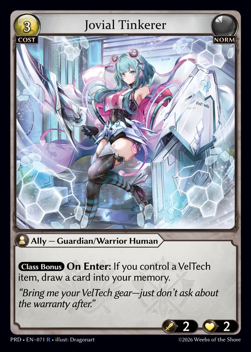 Jovial Tinkerer &mdash; Grand Archive TCG card