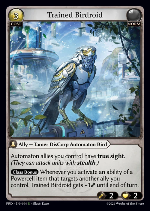 Trained Birdroid &mdash; Grand Archive TCG card