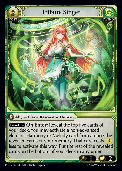 Tribute Singer &mdash; Grand Archive TCG card