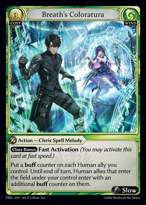 Breath's Coloratura &mdash; Grand Archive TCG card