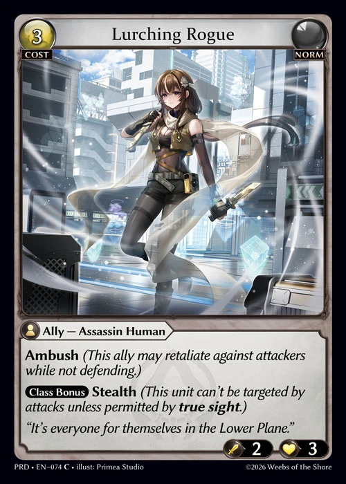 Lurching Rogue &mdash; Grand Archive TCG card