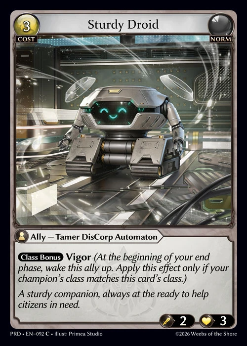 Sturdy Droid &mdash; Grand Archive TCG card