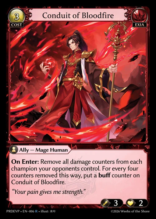 Conduit of Bloodfire &mdash; Grand Archive TCG card