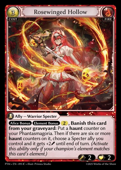 Rosewinged Hollow &mdash; Grand Archive TCG card