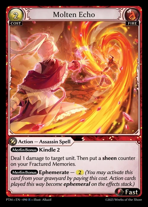 Molten Echo &mdash; Grand Archive TCG card