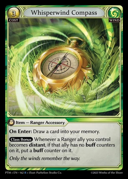 Whisperwind Compass &mdash; Grand Archive TCG card