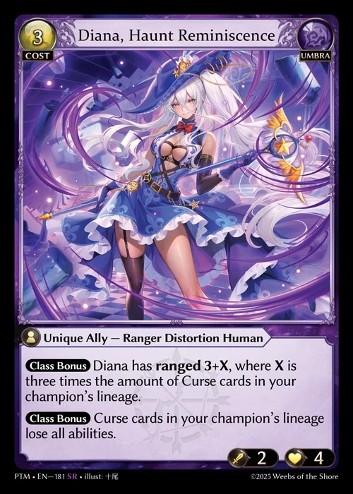 Diana, Haunt Reminiscence &mdash; Grand Archive TCG card