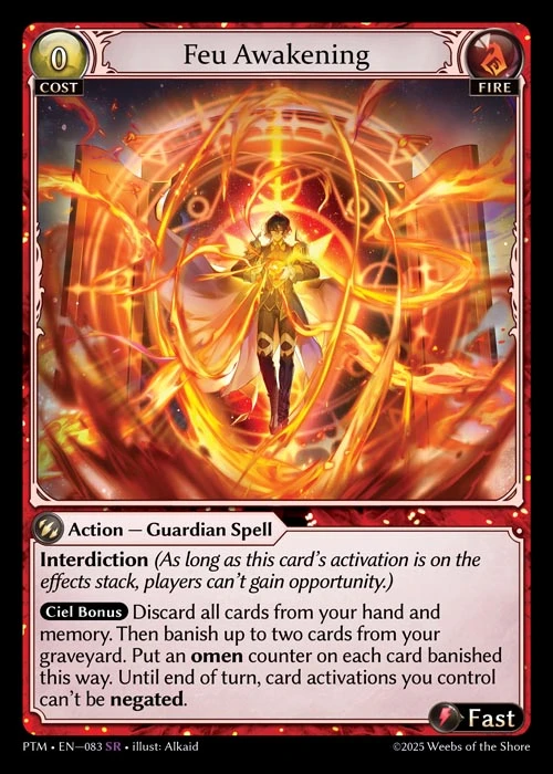 Feu Awakening &mdash; Grand Archive TCG card