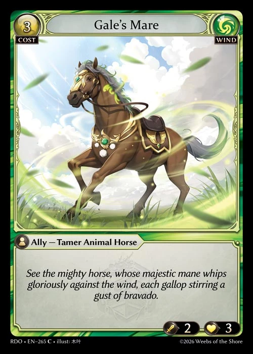 Gale's Mare &mdash; Grand Archive TCG card