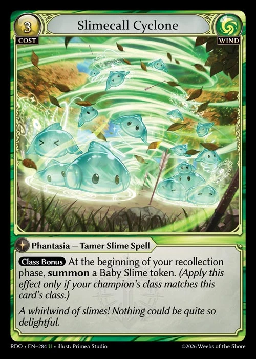 Slimecall Cyclone &mdash; Grand Archive TCG card